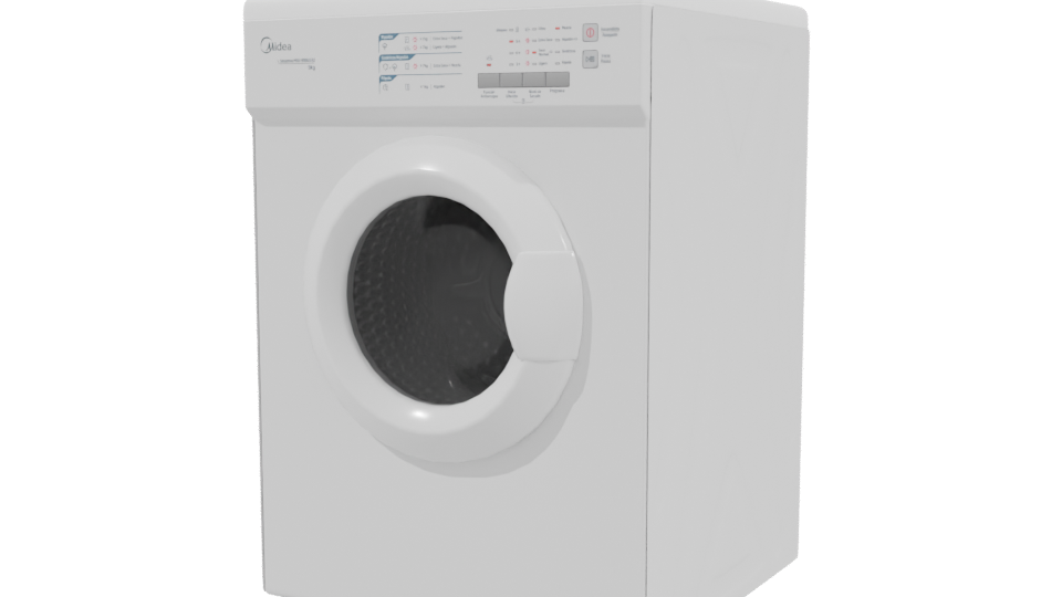 Sleek Modern Plastic Trash Bin 3D Model - Professional 3D Model Render 3