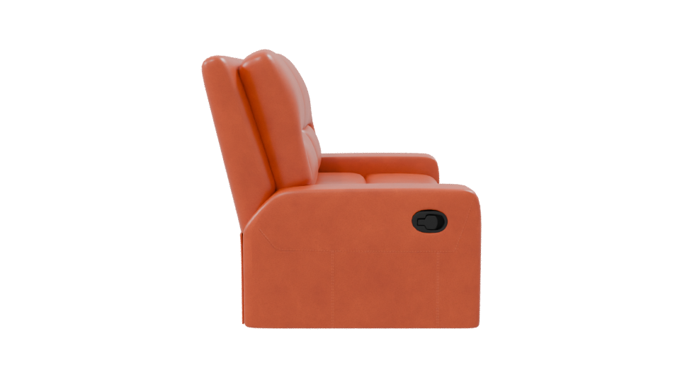 Stylish Reclining Love Seat 3D - Professional 3D Model Render 8
