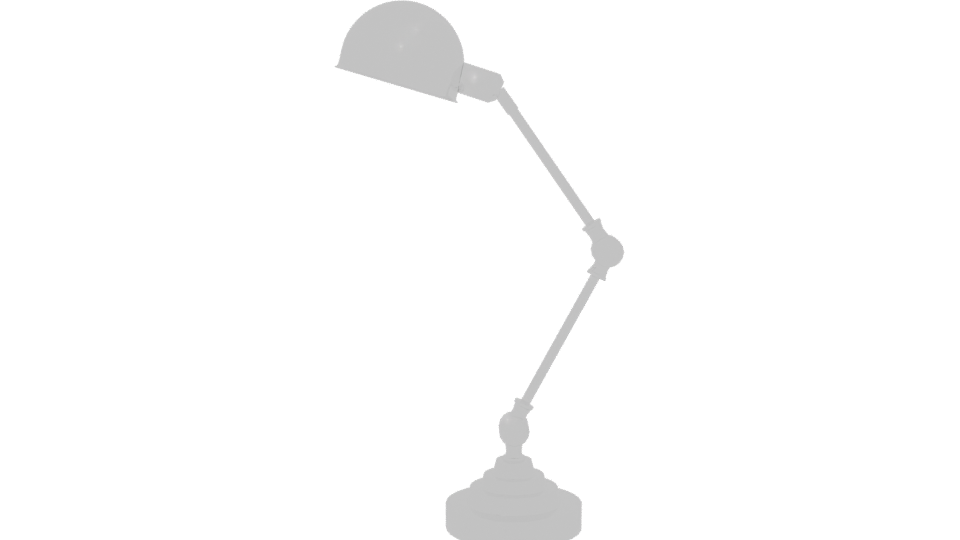 Sleek Metal Table Lamp 3D Model - Professional 3D Model Render 5