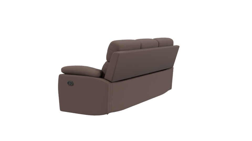 Stylish Leather Sofa 3D Model - Professional 3D Model Render 3