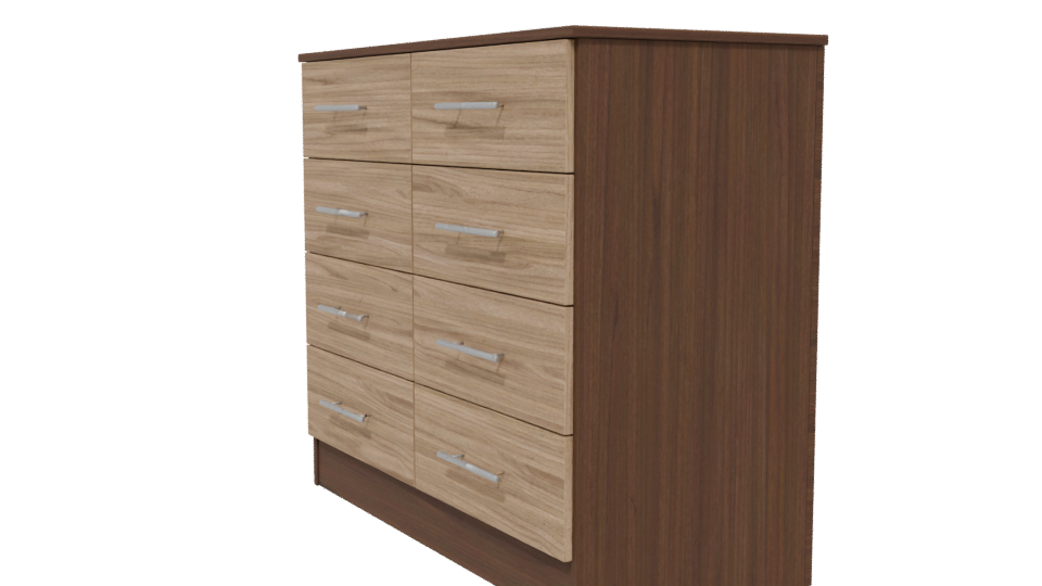 Polux 8 Drawer Dresser Model - Professional 3D Model Render 13