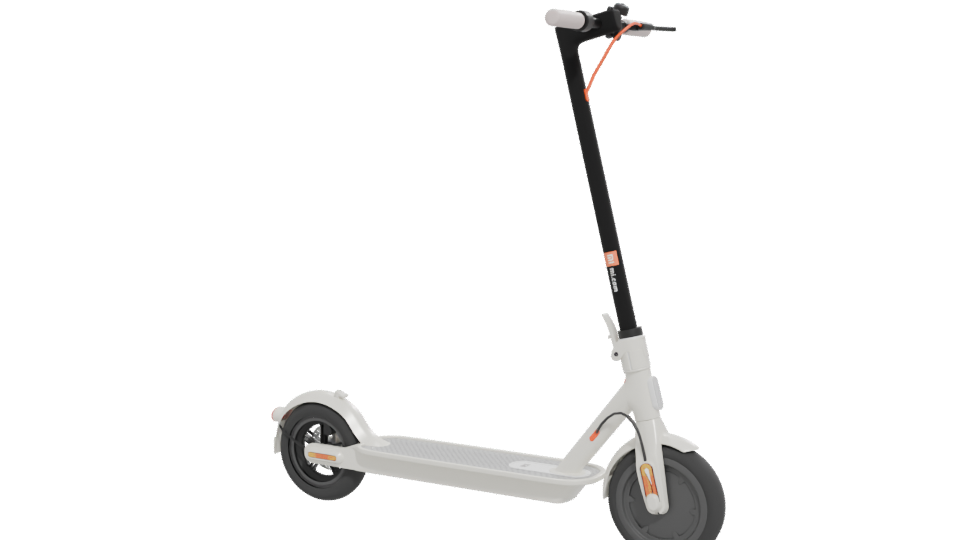 Stylish Electric Scooter 3D Model - Professional 3D Model Render 12