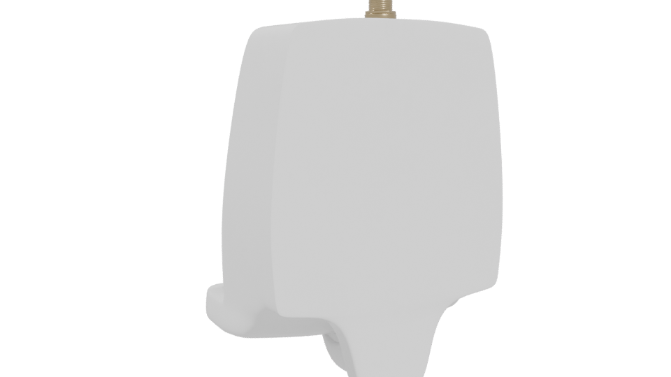 Ceramic Wall-Mounted Urinal Model - Professional 3D Model Render 4