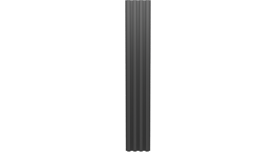 Vertical Modern Slat Panel Model - Professional 3D Model Render 5