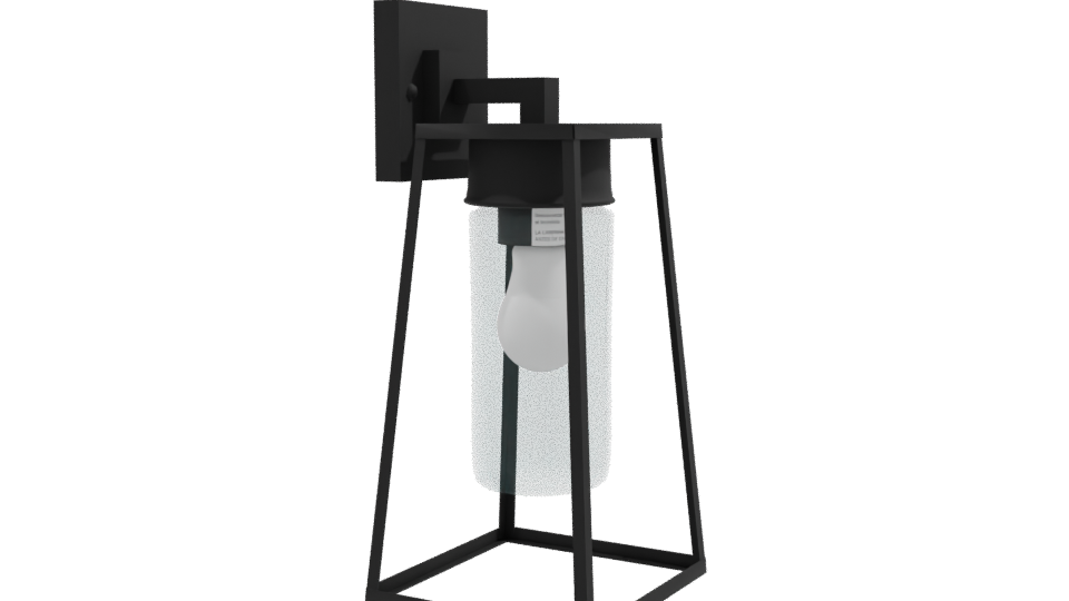 Industrial Glass Lantern Model - Professional 3D Model Render 9