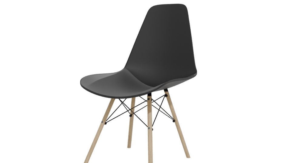 Stylish Modern Chair 3D Model - Professional 3D Model Render 12