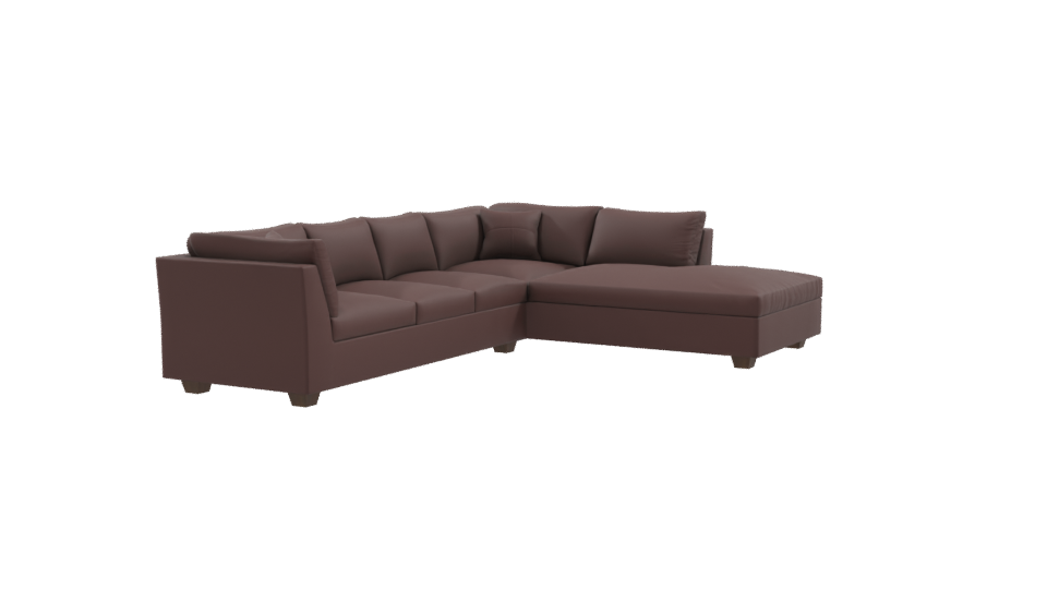 Modern L-Shape Sofa Model - Professional 3D Model Render 9