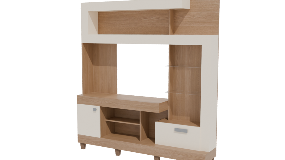 Modern Living Room Furniture Model - Professional 3D Model Render 12