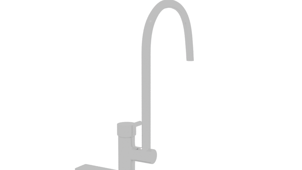 Sleek Modern Kitchen Faucet 3D Model - Professional 3D Model Render 6