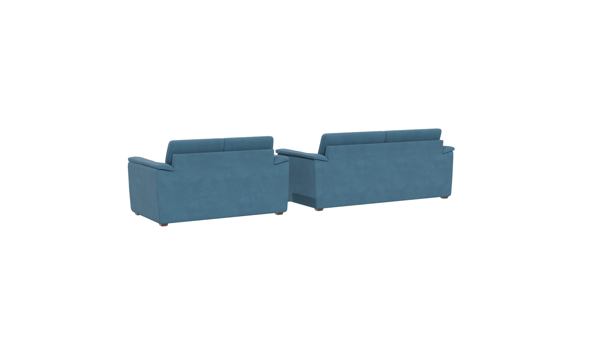Stylish Blue Sofa Set 3D Model - Professional 3D Model Render 19