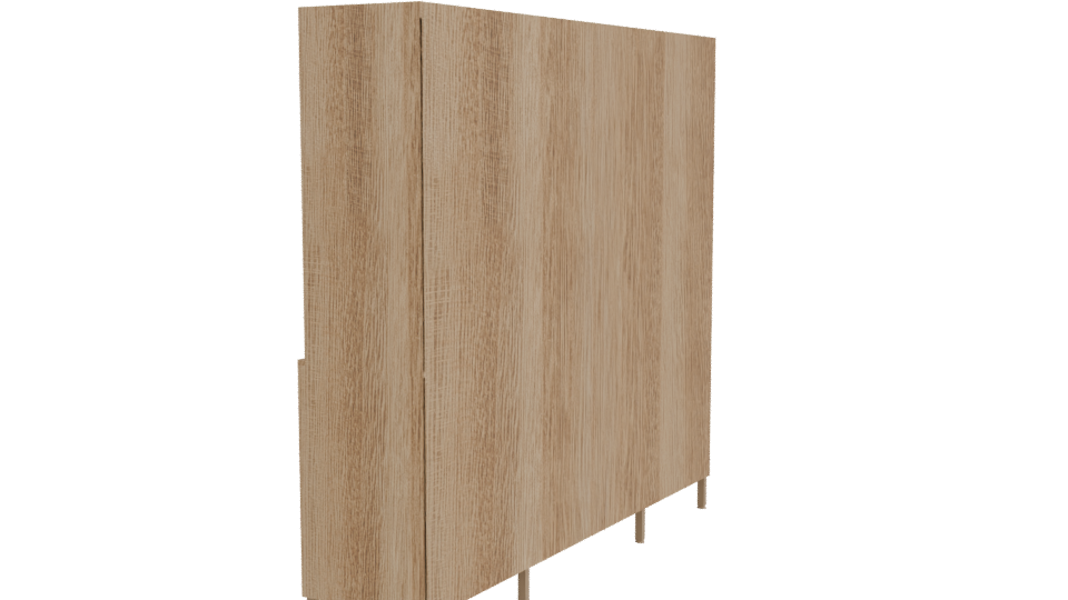 Stylish Modern Kitchen Cabinet 3D Model - Professional 3D Model Render 3