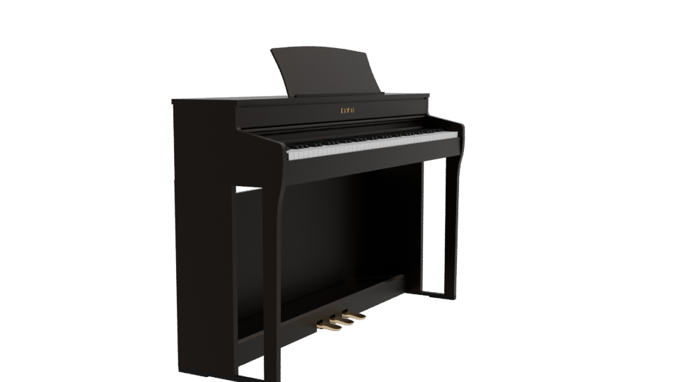 Stylish Digital Piano Model 3D - Professional 3D Model Render 9