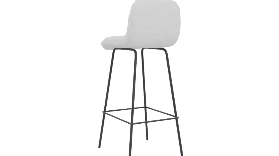 Stylish Modern Barstool 3D Model - Professional 3D Model Render 4