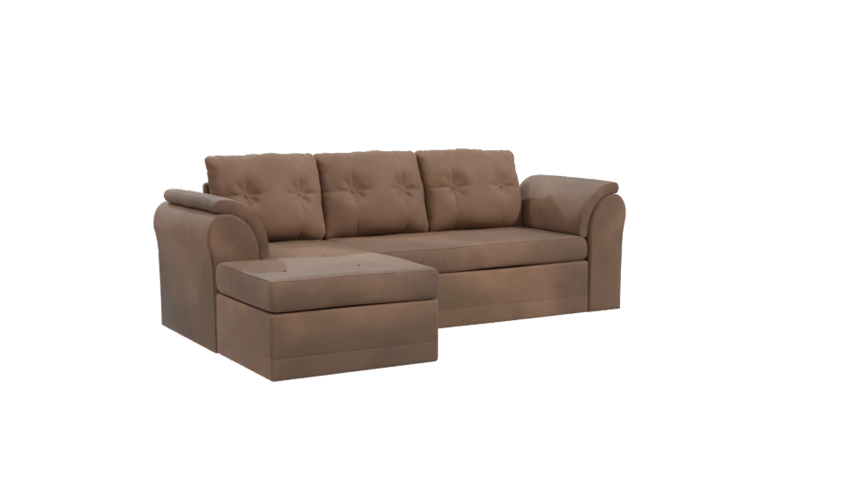 Stylish Corner Sofa 3D Model - Professional 3D Model Render 10