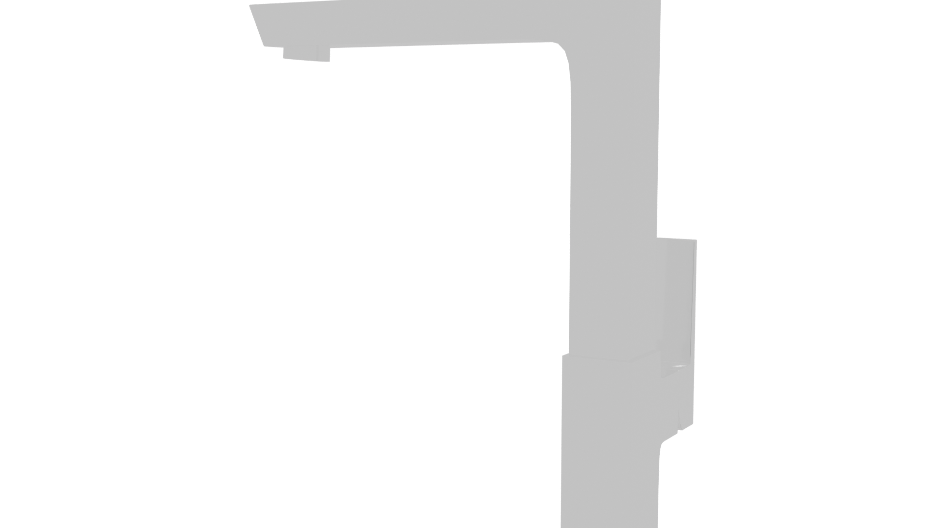 Sleek Modern Kitchen Faucet 3D - Professional 3D Model Render 6