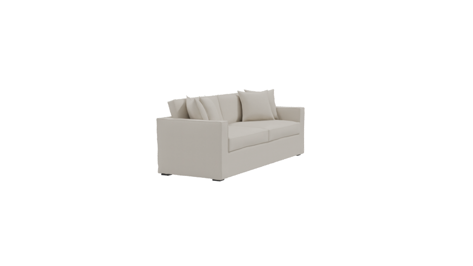 Minimalist Sofa 3D Model - Professional 3D Model Render 9