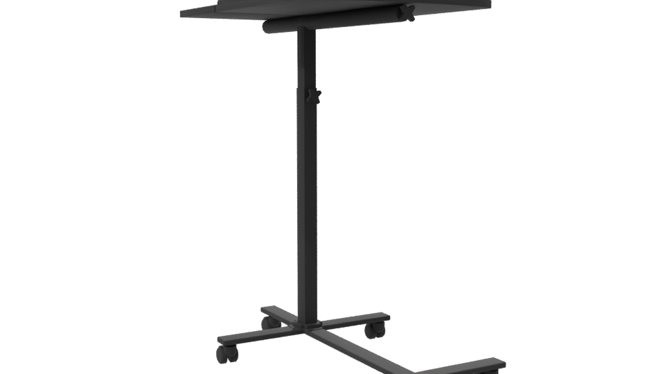 Adjustable Rolling Laptop Table 3D - Professional 3D Model Render 7