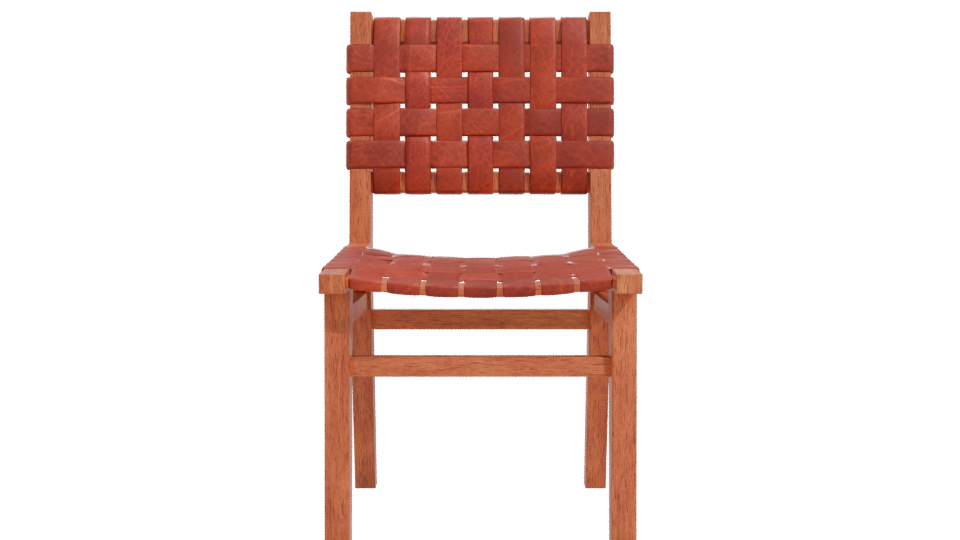 Stylish Woven Dining Chair 3D - Professional 3D Model Render 11