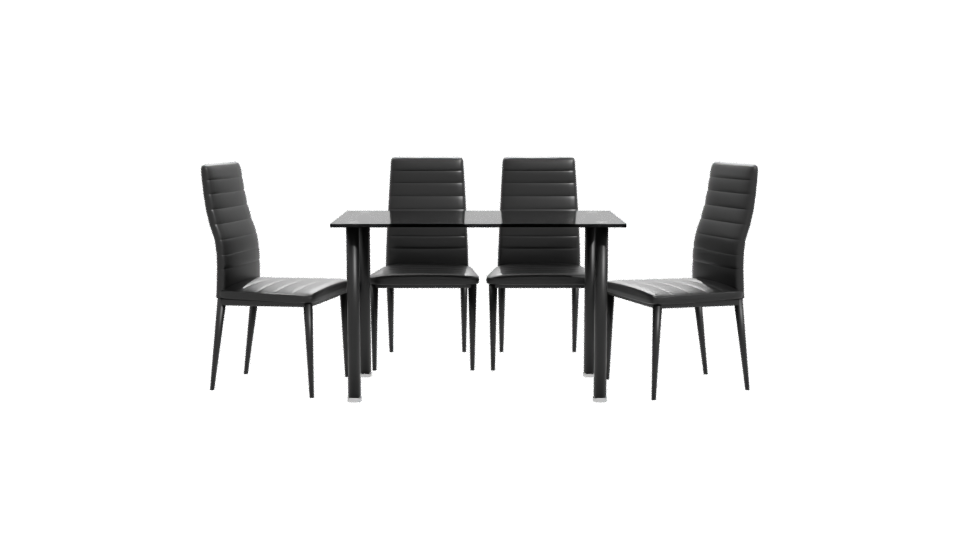 Stylish Modern Dining Set 3D - Professional 3D Model Render 11