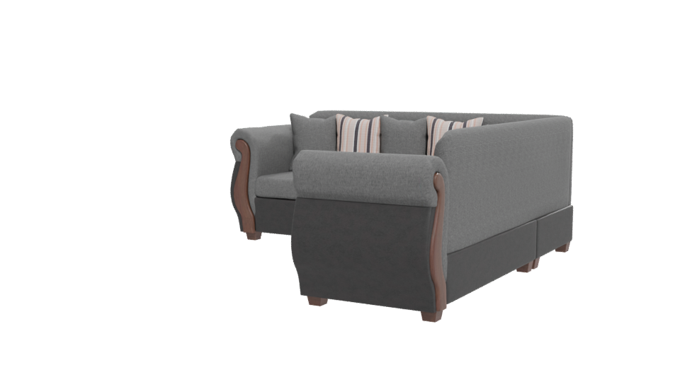 Elegant Corner Sofa 3D Model - Professional 3D Model Render 12