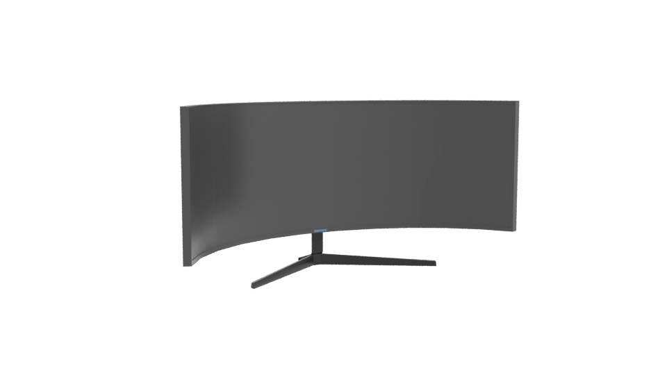 Curved Ultra-Wide Monitor 3D Model - Professional 3D Model Render 10