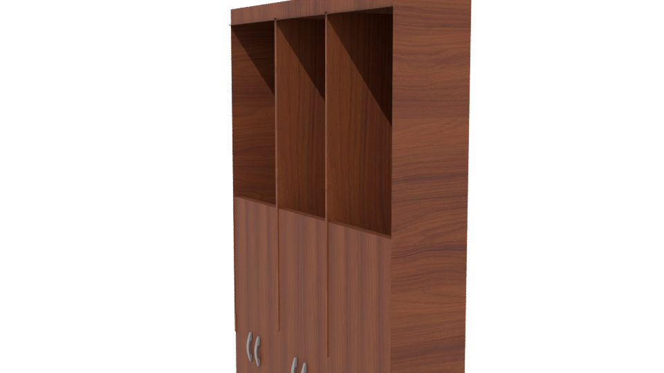 Stylish Wooden Storage Cabinet 3D - Professional 3D Model Render 13
