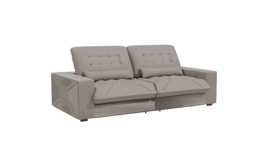 Stylish Modern Fabric Sofa 3D Model - Professional 3D Model Render 10