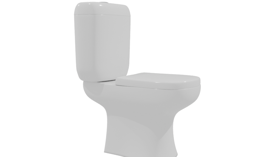 Standard Toilet 3D Model - Professional 3D Model Render 9