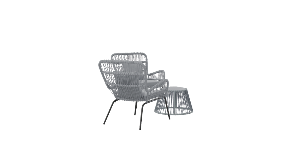 Stylish Outdoor Furniture Set 3D - Professional 3D Model Render 8