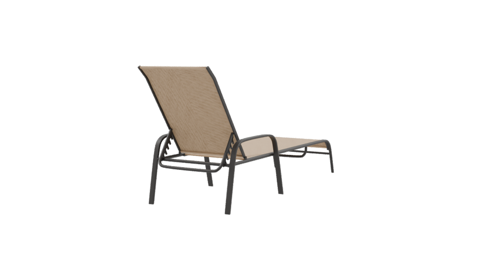 Stylish Outdoor Lounger Model - Professional 3D Model Render 9