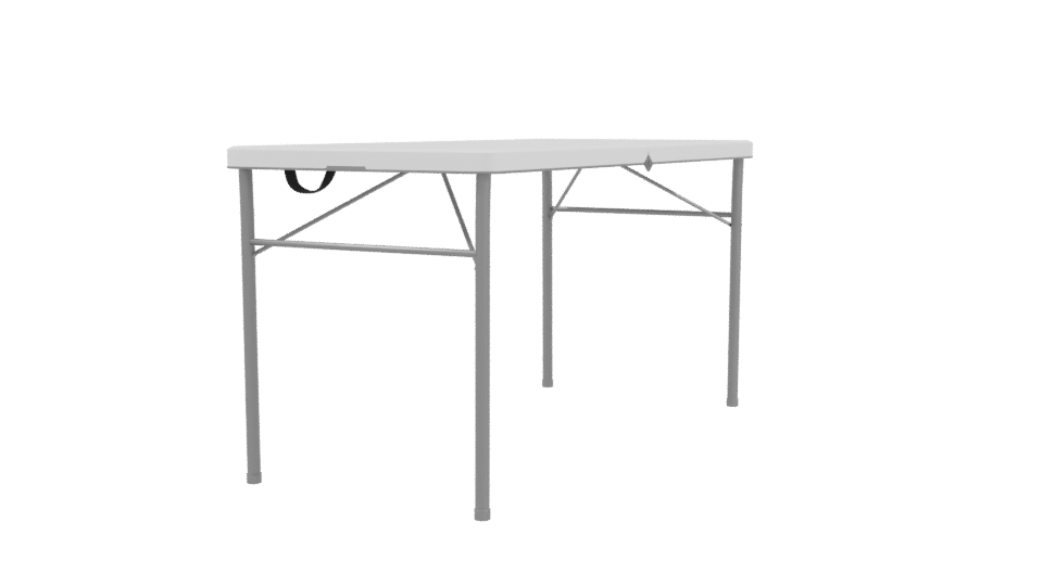 Stylish Folding Table 3D Model - Professional 3D Model Render 3