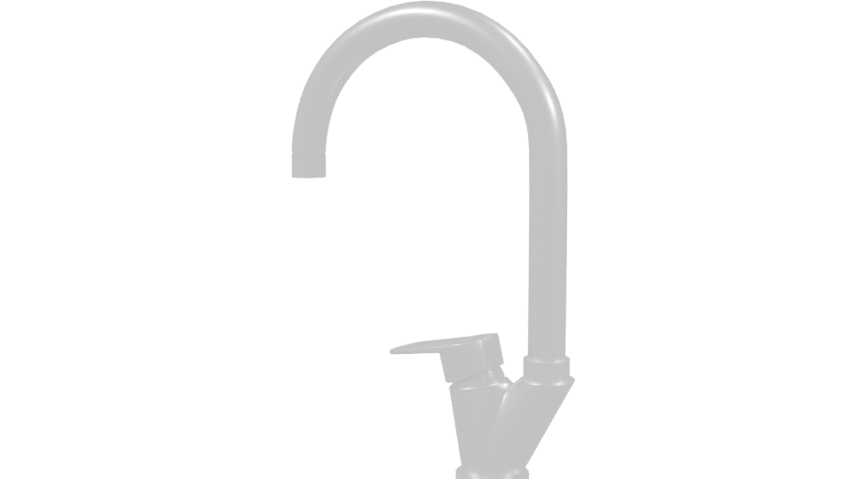 Sleek Modern Faucet 3D Model - Professional 3D Model Render 3