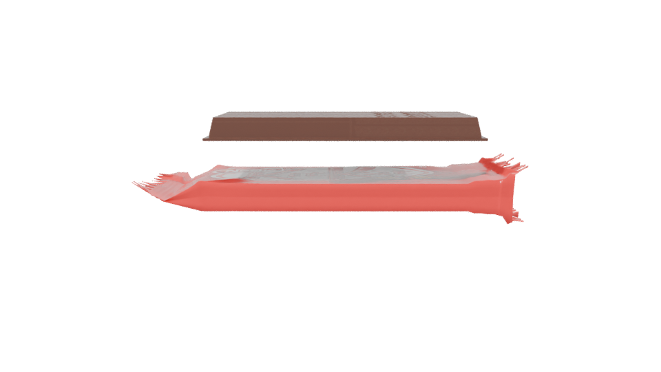 Stylized Snack Wrapper 3D Model - Professional 3D Model Render 2