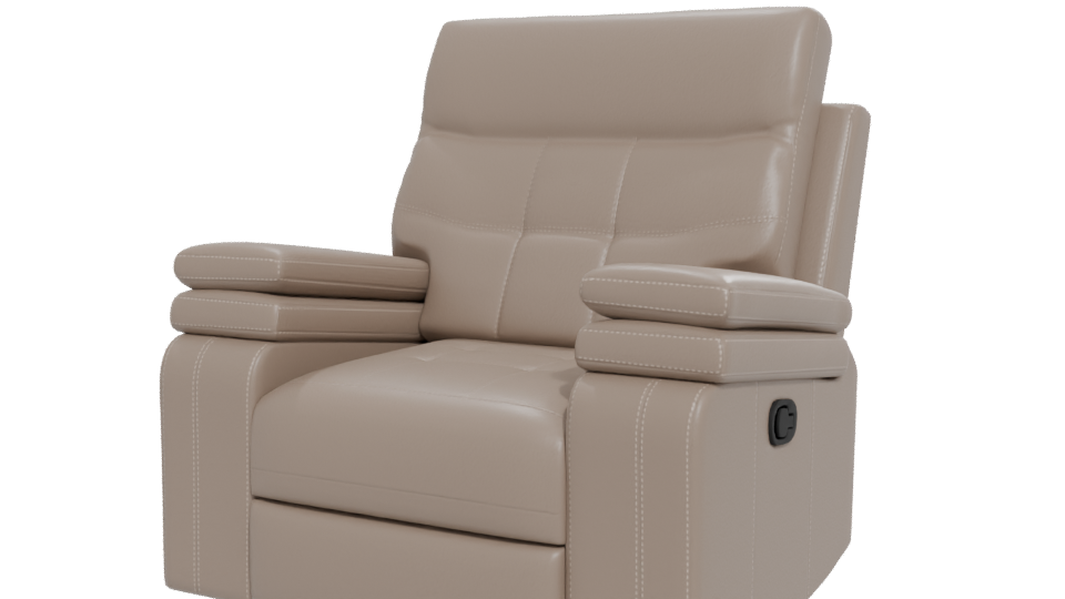 Elegant Modern Recliner Sofa 3D Model - Professional 3D Model Render 12