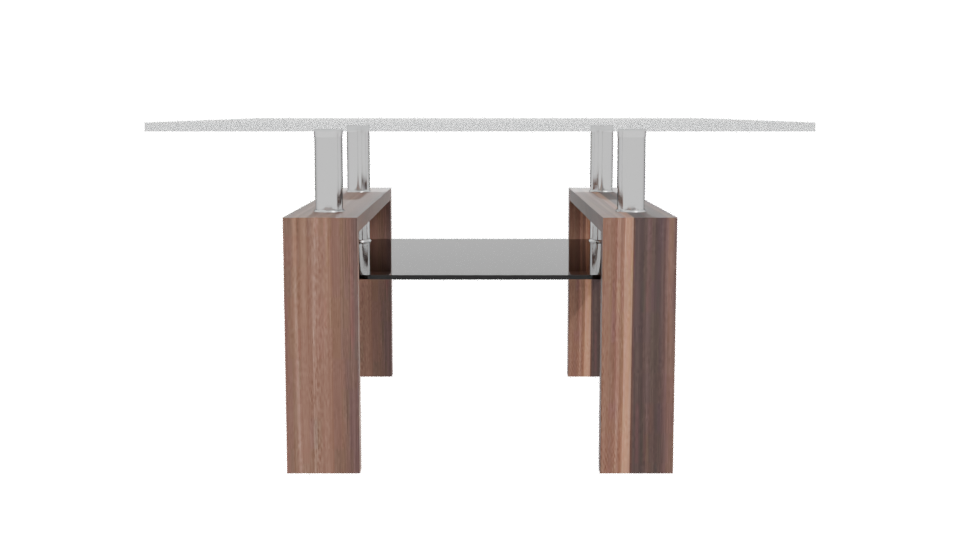 Stylish Glass Coffee Table 3D - Professional 3D Model Render 11