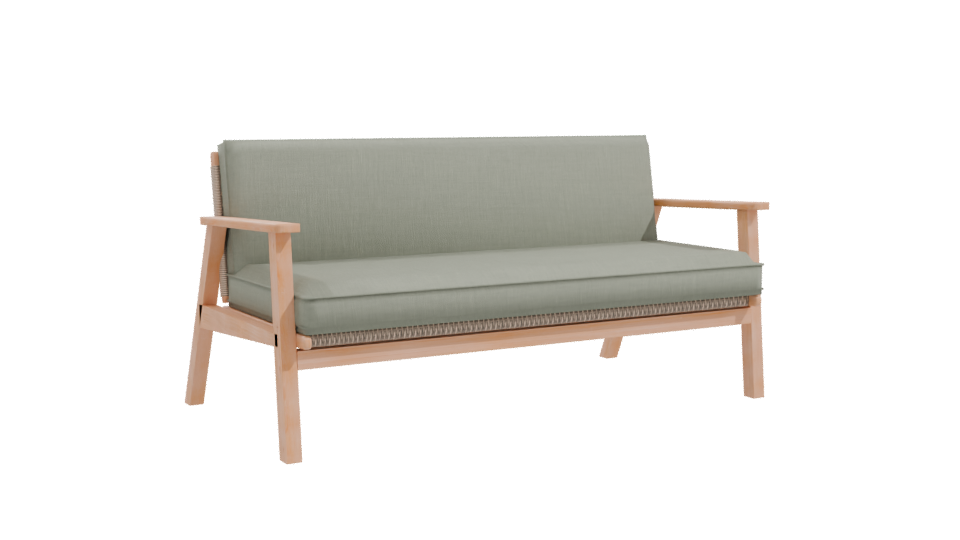 Stylish Minimalist Sofa Model - Professional 3D Model Render 10