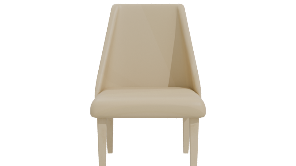 Minimalist Fabric Dining Chair 3D - Professional 3D Model Render 11