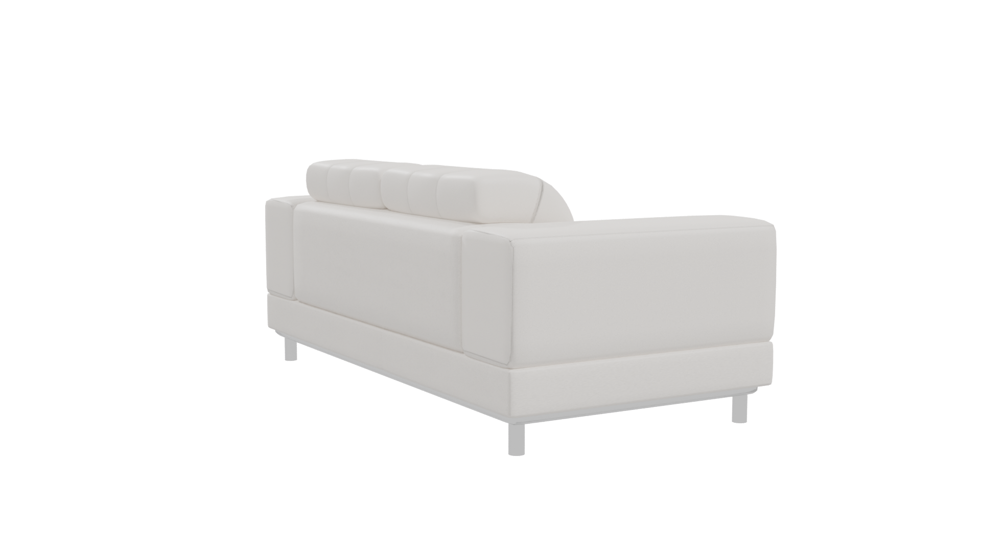 Stylish White Sofa 3D Model - Professional 3D Model Render 10