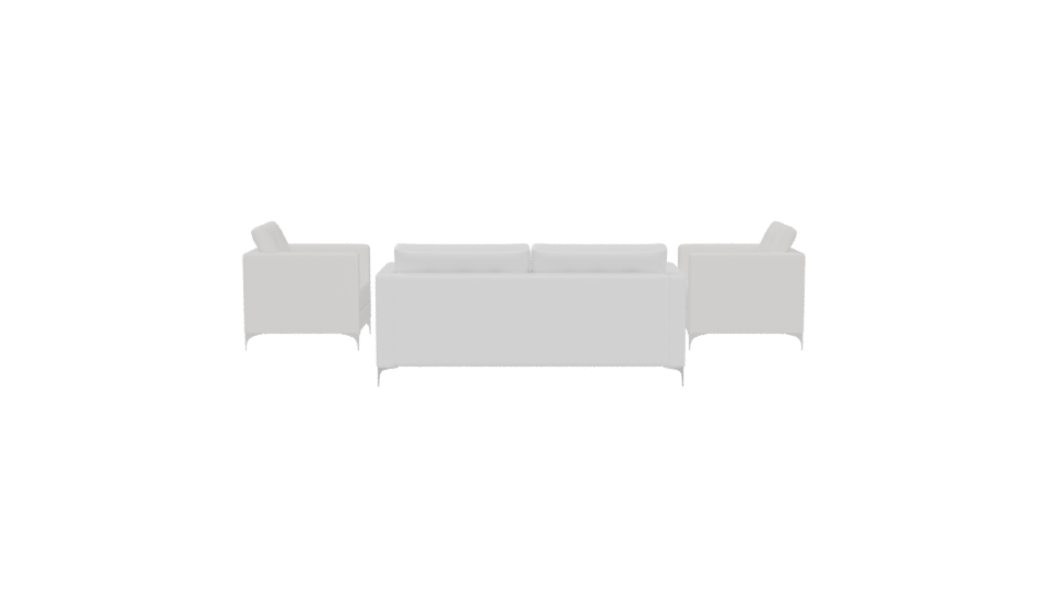Stylish Minimalist Sofa Set 3D - Professional 3D Model Render 5