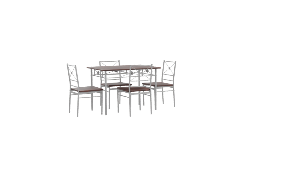 Stylish Dining Table Set 3D - Professional 3D Model Render 10
