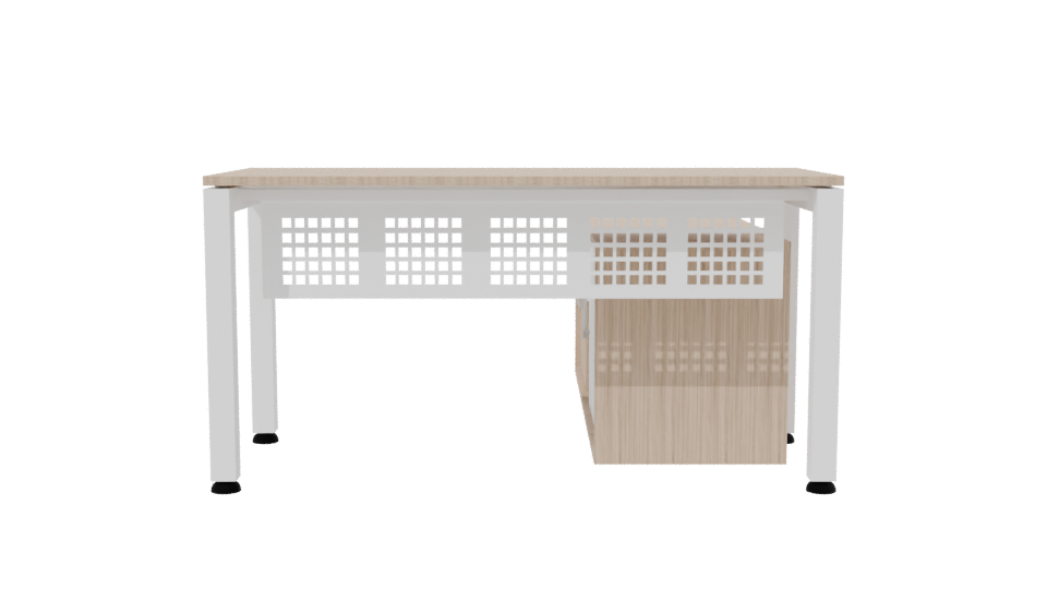 Stylish Office Desk Model 3D - Professional 3D Model Render 2