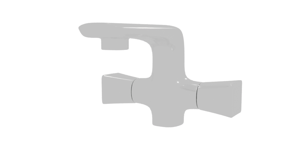 Stylish Modern Bathroom Faucet 3D Model - Professional 3D Model Render 12