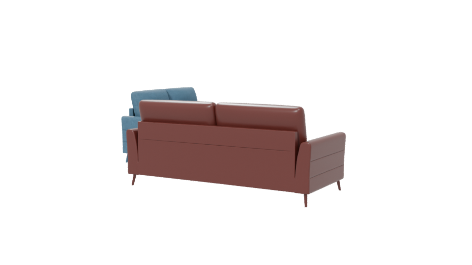Contemporary Sofa Set 3D Model - Professional 3D Model Render 6