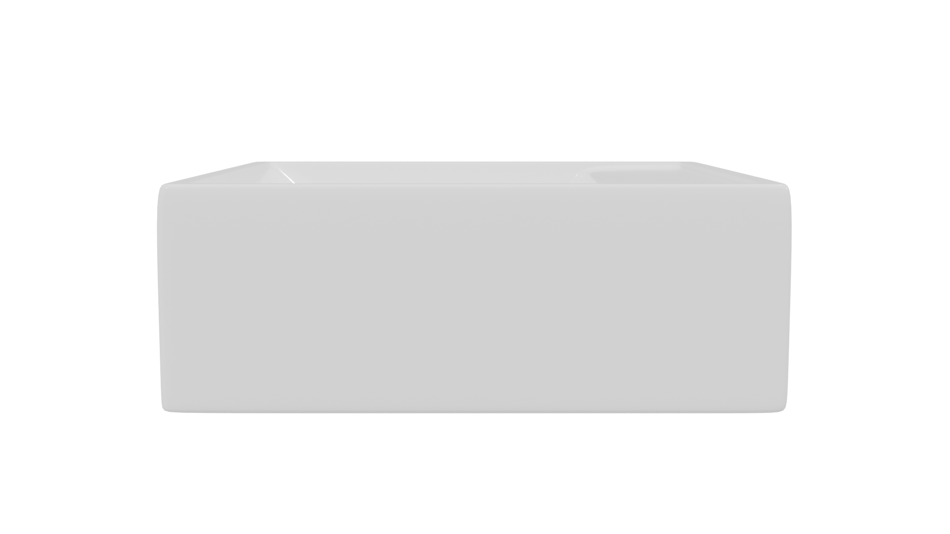 Minimalist Ceramic Sink Model - Professional 3D Model Render 14