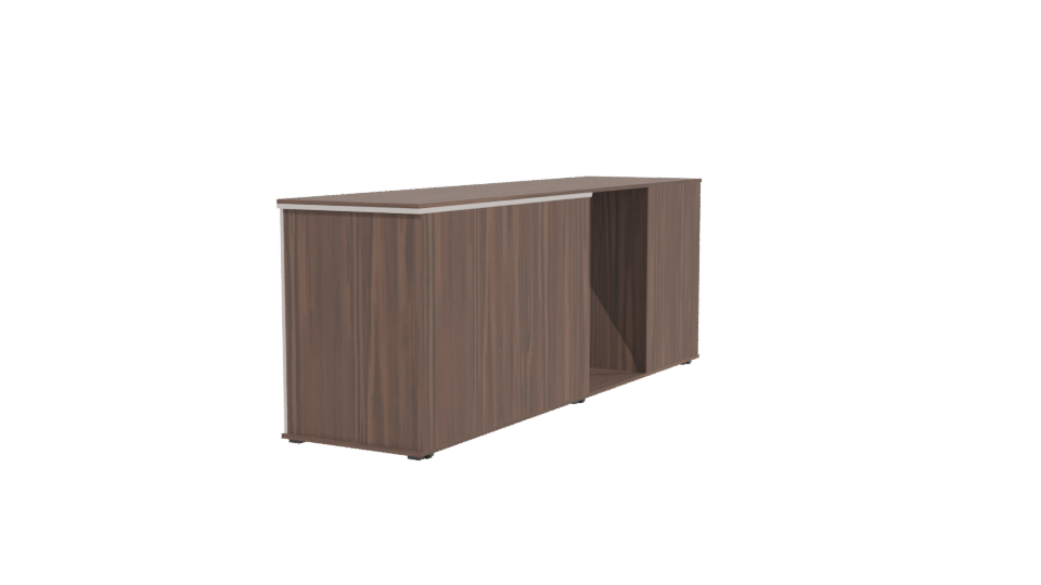 Modern Minimalist TV Console Unit - Professional 3D Model Render 3