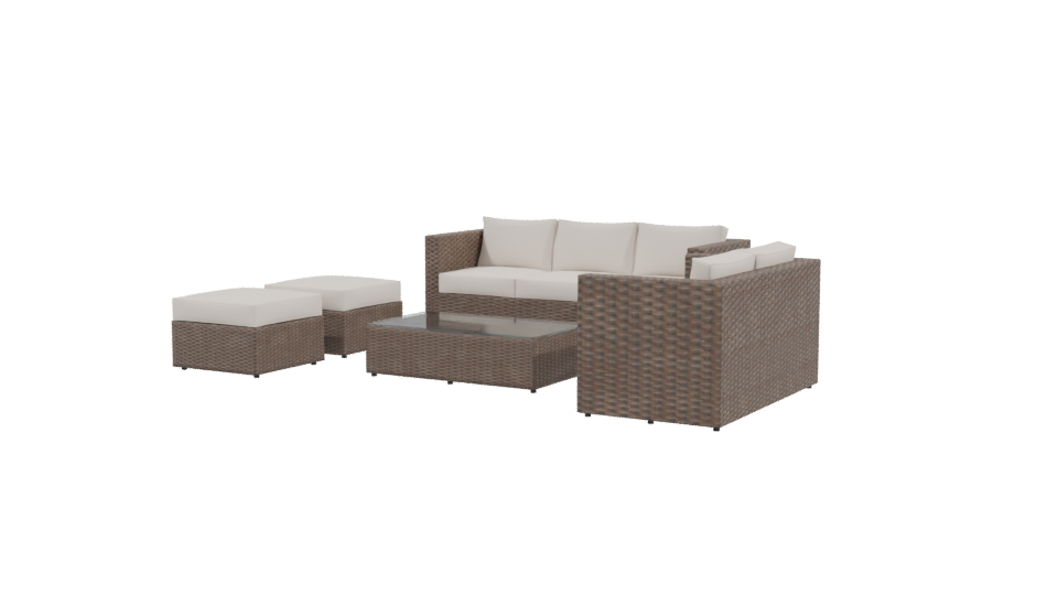 Modern Outdoor Furniture Set 3D - Professional 3D Model Render 3