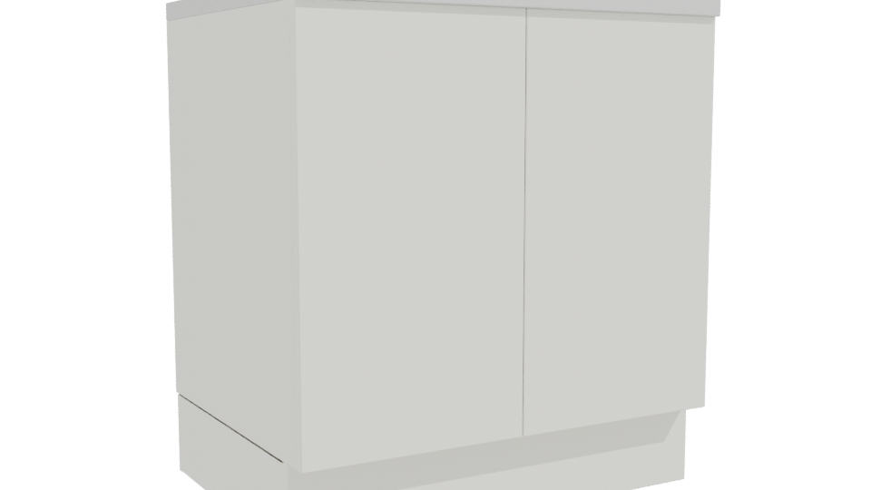 Contemporary Minimalist Storage Cabinet 3D Model - Professional 3D Model Render 10