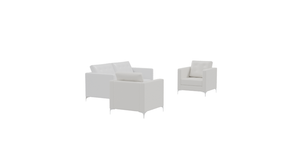 Stylish Minimalist Sofa Set 3D - Professional 3D Model Render 9