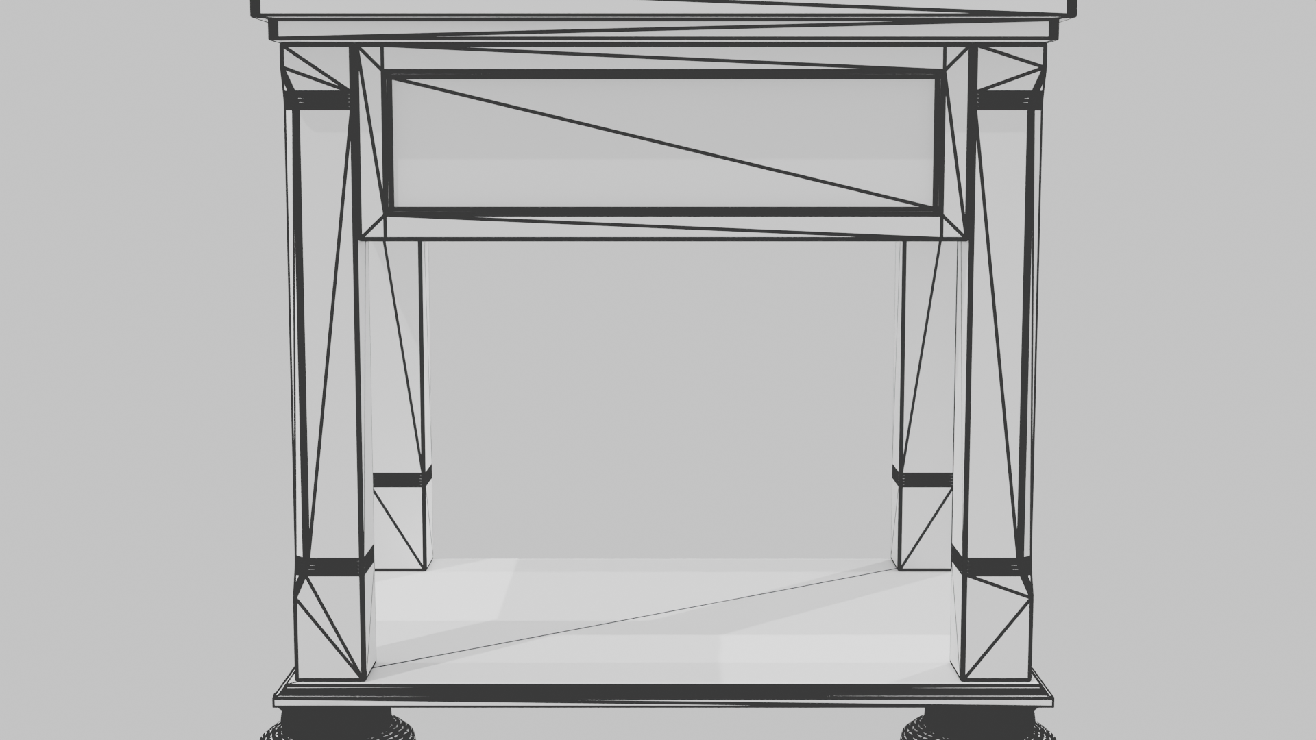 Elegant Wooden Side Table Model - Professional 3D Model Render 15