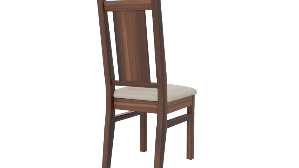 Modern Wooden Chair 3D Model - Professional 3D Model Render 6